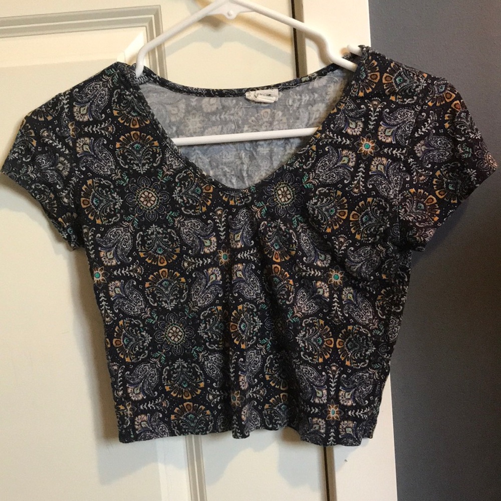Printed crop top